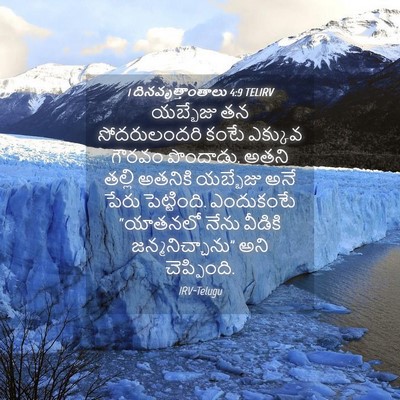 Picture 04 - 1 దినవృత్తాంతాలు 4:9 TELIRV - యబ్బేజు తన - Bible Verse Picture