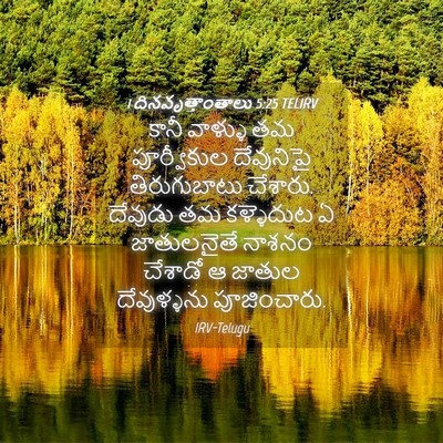 Picture 04 - 1 దినవృత్తాంతాలు 5:25 TELIRV - కానీ వాళ్ళు తమ - Bible Verse Picture