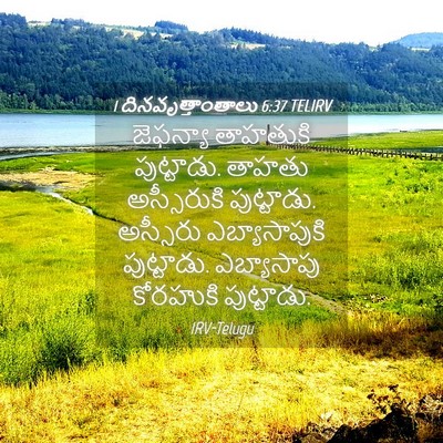 Picture 04 - 1 దినవృత్తాంతాలు 6:37 TELIRV - జెఫన్యా తాహతుకి - Bible Verse Picture