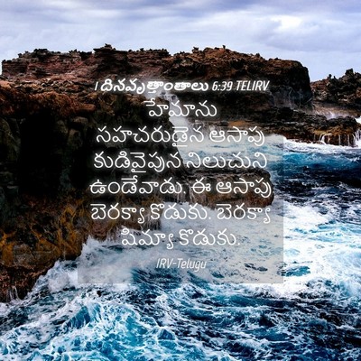 Picture 04 - 1 దినవృత్తాంతాలు 6:39 TELIRV - హేమాను సహచరుడైన - Bible Verse Picture