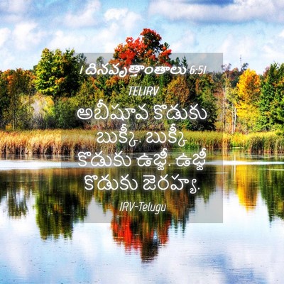 Picture 04 - 1 దినవృత్తాంతాలు 6:51 TELIRV - అబీషూవ కొడుకు - Bible Verse Picture