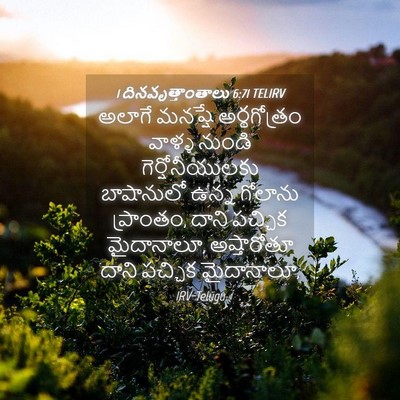 Picture 04 - 1 దినవృత్తాంతాలు 6:71 TELIRV - అలాగే మనష్షే - Bible Verse Picture