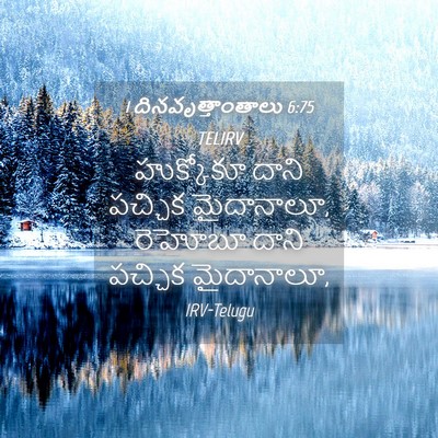Picture 04 - 1 దినవృత్తాంతాలు 6:75 TELIRV - హుక్కోకూ దాని - Bible Verse Picture