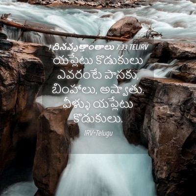 Picture 04 - 1 దినవృత్తాంతాలు 7:33 TELIRV - యప్లేటు కొడుకులు - Bible Verse Picture