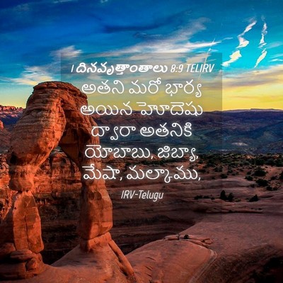 Picture 04 - 1 దినవృత్తాంతాలు 8:9 TELIRV - అతని మరో భార్య - Bible Verse Picture