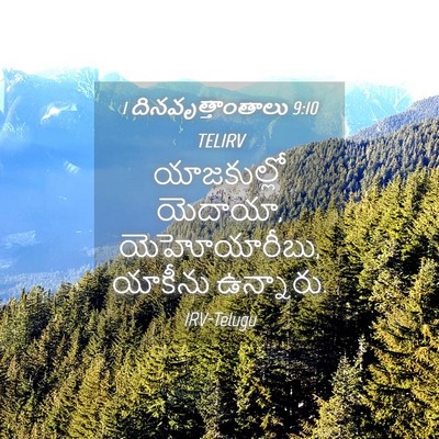 Picture 04 - 1 దినవృత్తాంతాలు 9:10 TELIRV - యాజకుల్లో యెదాయా, - Bible Verse Picture