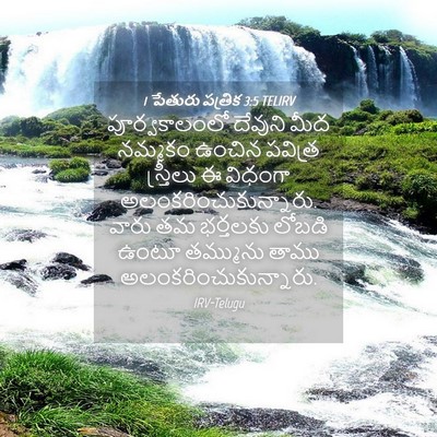 Picture 04 - 1 పేతురు పత్రిక 3:5 TELIRV - పూర్వకాలంలో - Bible Verse Picture