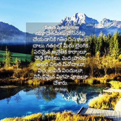 Picture 04 - 1 పేతురు పత్రిక 4:3 TELIRV - యూదేతరులు - Bible Verse Picture