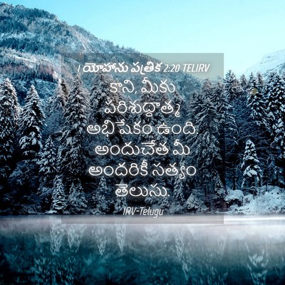 Picture 04 - 1 యోహాను పత్రిక 2:20 TELIRV - కాని, మీకు - Bible Verse Picture
