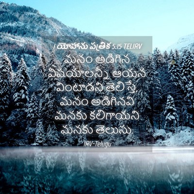 Picture 04 - 1 యోహాను పత్రిక 5:15 TELIRV - మనం అడిగిన - Bible Verse Picture