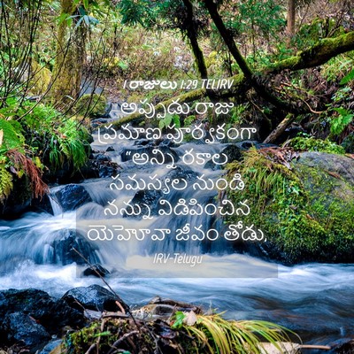 Picture 04 - 1 రాజులు 1:29 TELIRV - అప్పుడు రాజు - Bible Verse Picture