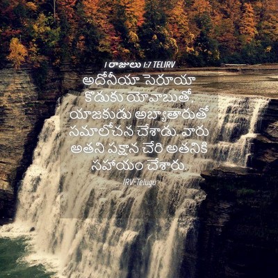 Picture 04 - 1 రాజులు 1:7 TELIRV - అదోనీయా సెరూయా - Bible Verse Picture