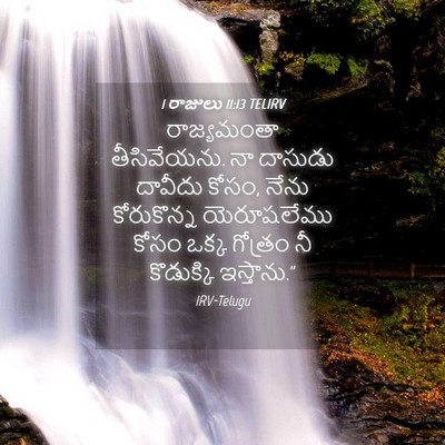 Picture 04 - 1 రాజులు 11:13 TELIRV - రాజ్యమంతా - Bible Verse Picture