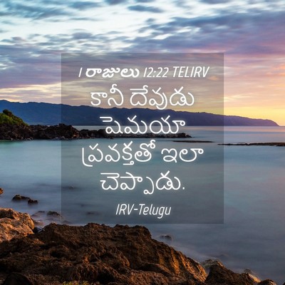 Picture 04 - 1 రాజులు 12:22 TELIRV - కానీ దేవుడు షెమయా - Bible Verse Picture