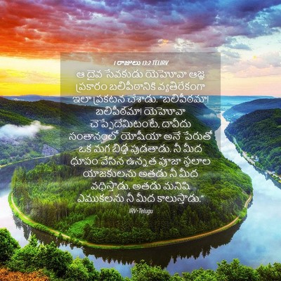 Picture 04 - 1 రాజులు 13:2 TELIRV - ఆ దైవ సేవకుడు - Bible Verse Picture