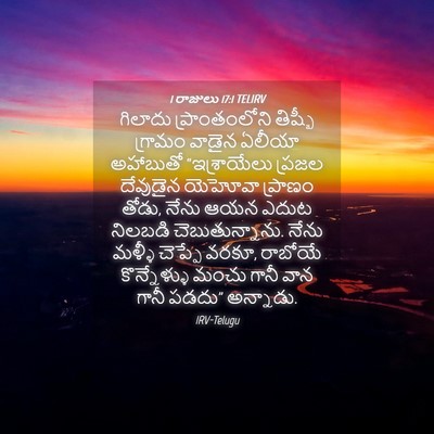 Picture 04 - 1 రాజులు 17:1 TELIRV - గిలాదు - Bible Verse Picture