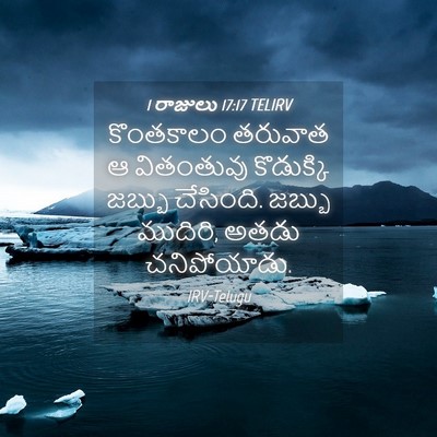 Picture 04 - 1 రాజులు 17:17 TELIRV - కొంతకాలం తరువాత ఆ - Bible Verse Picture