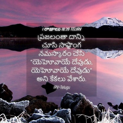 Picture 04 - 1 రాజులు 18:39 TELIRV - ప్రజలంతా దాన్ని - Bible Verse Picture