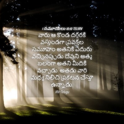 Picture 04 - 1 సమూయేలు 10:10 TELIRV - వారు ఆ కొండ - Bible Verse Picture