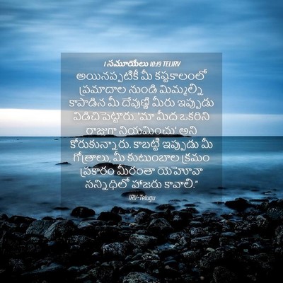 Picture 04 - 1 సమూయేలు 10:19 TELIRV - అయినప్పటికీ మీ - Bible Verse Picture