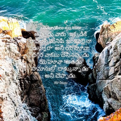 Picture 04 - 1 సమూయేలు 10:22 TELIRV - అప్పుడు వారు - Bible Verse Picture