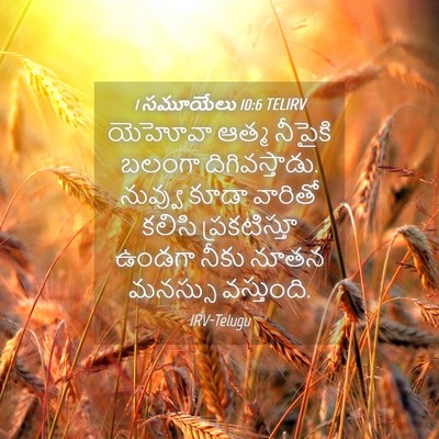 Picture 04 - 1 సమూయేలు 10:6 TELIRV - యెహోవా ఆత్మ - Bible Verse Picture