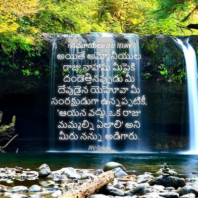 Picture 04 - 1 సమూయేలు 12:12 TELIRV - అయితే అమ్మోనీయుల - Bible Verse Picture