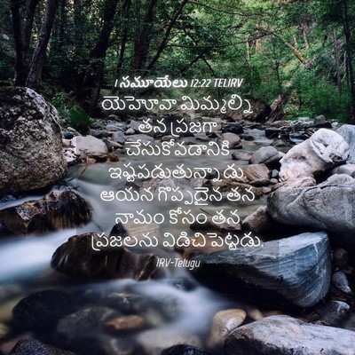 Picture 04 - 1 సమూయేలు 12:22 TELIRV - యెహోవా మిమ్మల్ని - Bible Verse Picture