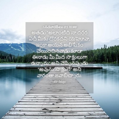 Picture 04 - 1 సమూయేలు 12:5 TELIRV - అతడు “అలాంటిది నా - Bible Verse Picture