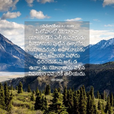 Picture 04 - 1 సమూయేలు 14:3 TELIRV - షిలోహులో యెహోవా - Bible Verse Picture