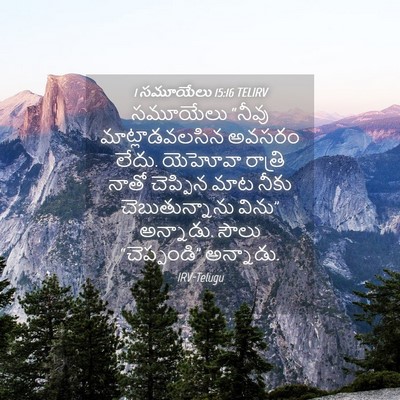 Picture 04 - 1 సమూయేలు 15:16 TELIRV - సమూయేలు “నీవు - Bible Verse Picture