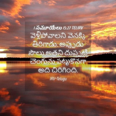 Picture 04 - 1 సమూయేలు 15:27 TELIRV - వెళ్లిపోవాలని - Bible Verse Picture