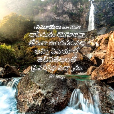 Picture 04 - 1 సమూయేలు 18:14 TELIRV - దావీదుకు యెహోవా - Bible Verse Picture