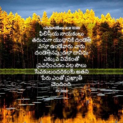 Picture 04 - 1 సమూయేలు 18:30 TELIRV - ఫిలిష్తీయ నాయకులు - Bible Verse Picture