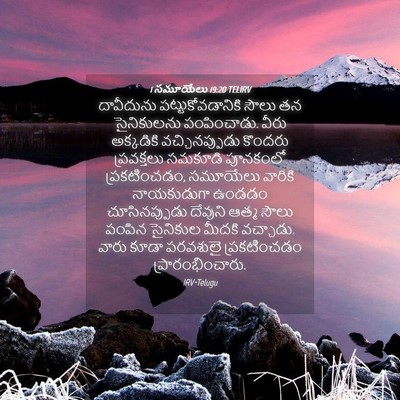 Picture 04 - 1 సమూయేలు 19:20 TELIRV - దావీదును - Bible Verse Picture