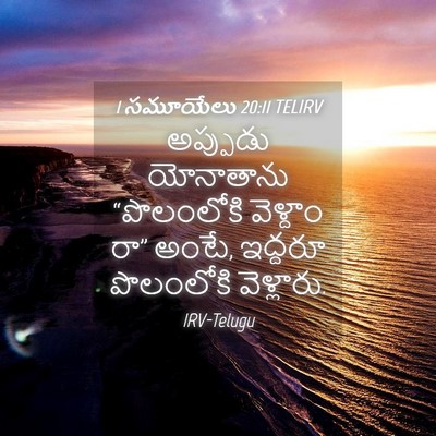 Picture 04 - 1 సమూయేలు 20:11 TELIRV - అప్పుడు యోనాతాను - Bible Verse Picture