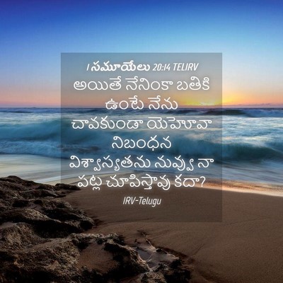 Picture 04 - 1 సమూయేలు 20:14 TELIRV - అయితే నేనింకా - Bible Verse Picture
