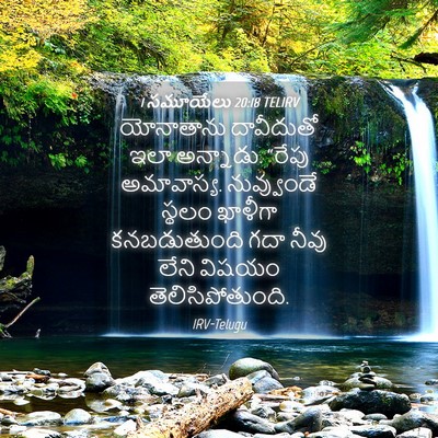 Picture 04 - 1 సమూయేలు 20:18 TELIRV - యోనాతాను దావీదుతో - Bible Verse Picture