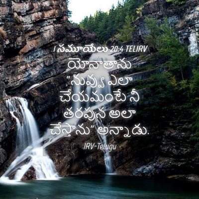 Picture 04 - 1 సమూయేలు 20:4 TELIRV - యోనాతాను “నువ్వు - Bible Verse Picture
