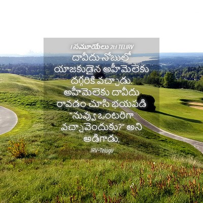 Picture 04 - 1 సమూయేలు 21:1 TELIRV - దావీదు నోబులో - Bible Verse Picture