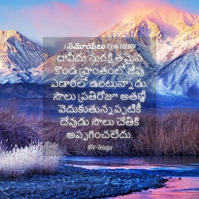 Picture 04 - 1 సమూయేలు 23:14 TELIRV - దావీదు - Bible Verse Picture