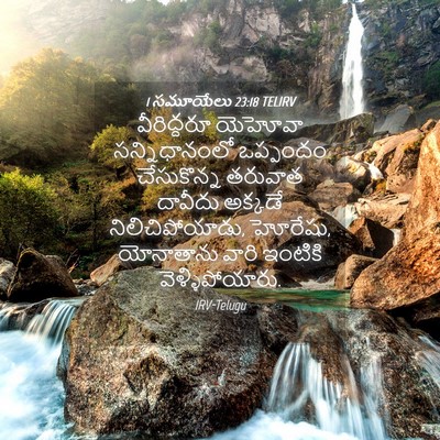 Picture 04 - 1 సమూయేలు 23:18 TELIRV - వీరిద్దరూ యెహోవా - Bible Verse Picture