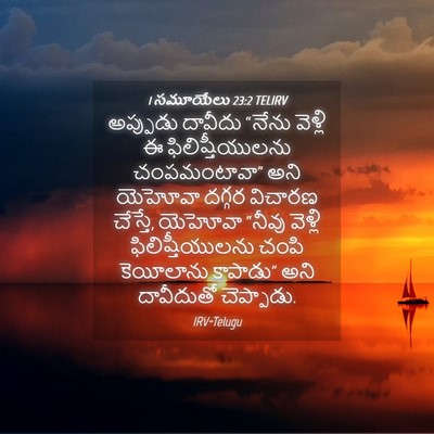 Picture 04 - 1 సమూయేలు 23:2 TELIRV - అప్పుడు దావీదు - Bible Verse Picture