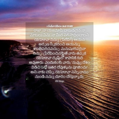 Picture 04 - 1 సమూయేలు 26:19 TELIRV - రాజా, నా యజమానీ, - Bible Verse Picture