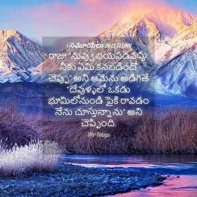 Picture 04 - 1 సమూయేలు 28:13 TELIRV - రాజు “నువ్వు - Bible Verse Picture