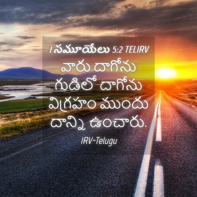 Picture 04 - 1 సమూయేలు 5:2 TELIRV - వారు దాగోను - Bible Verse Picture