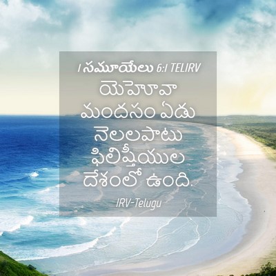 Picture 04 - 1 సమూయేలు 6:1 TELIRV - యెహోవా మందసం ఏడు - Bible Verse Picture