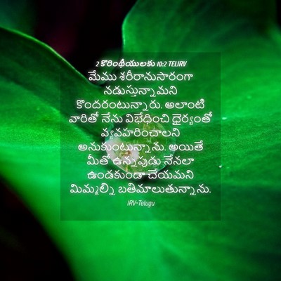 Picture 04 - 2 కొరింథీయులకు 10:2 TELIRV - మేము - Bible Verse Picture