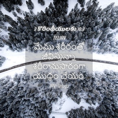 Picture 04 - 2 కొరింథీయులకు 10:3 TELIRV - మేము శరీరంతో - Bible Verse Picture