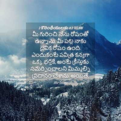 Picture 04 - 2 కొరింథీయులకు 11:2 TELIRV - మీ గురించి నేను - Bible Verse Picture